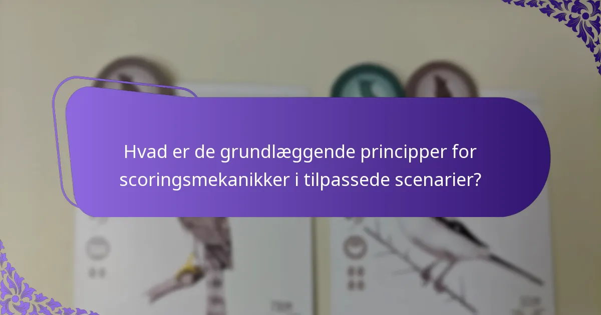 Hvilke faktorer skal overvejes, når man designer scoringssystemer?