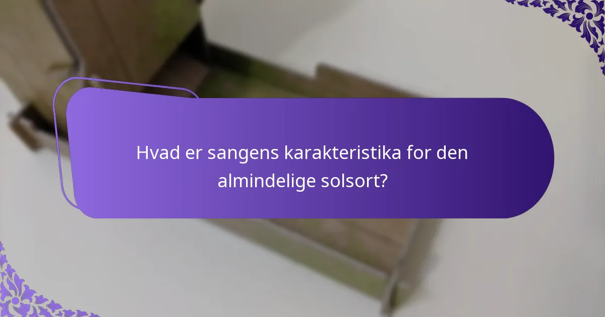 Hvordan yngler den almindelige solsort?