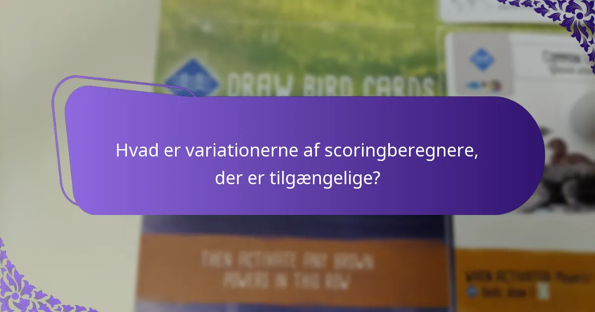 Hvilke nøglemetrikker er inkluderet i scoringprocessen?