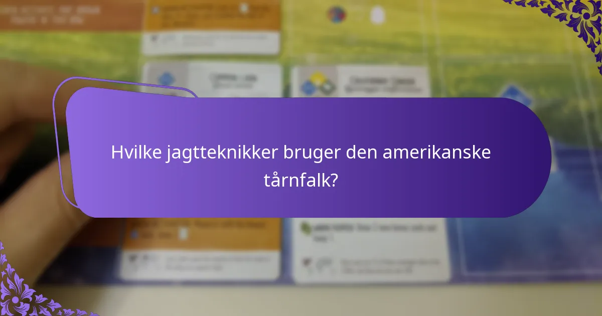 Hvad er kosten for den amerikanske tårnfalk?