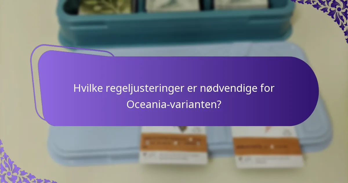 Hvilke strategier er effektive i Oceania-varianten?