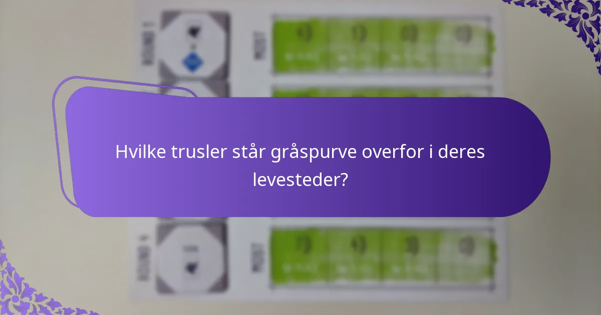 Hvordan påvirker sociale adfærdsmønstre gråspurvepopulationer?
