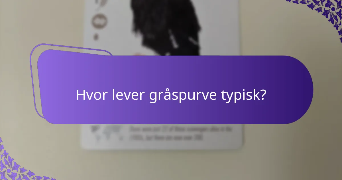 Hvilke trusler står gråspurve overfor i deres levesteder?