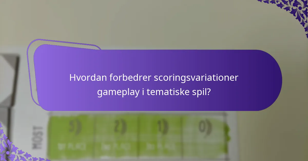 Hvordan kan spildesignere implementere scoringsvariationer?