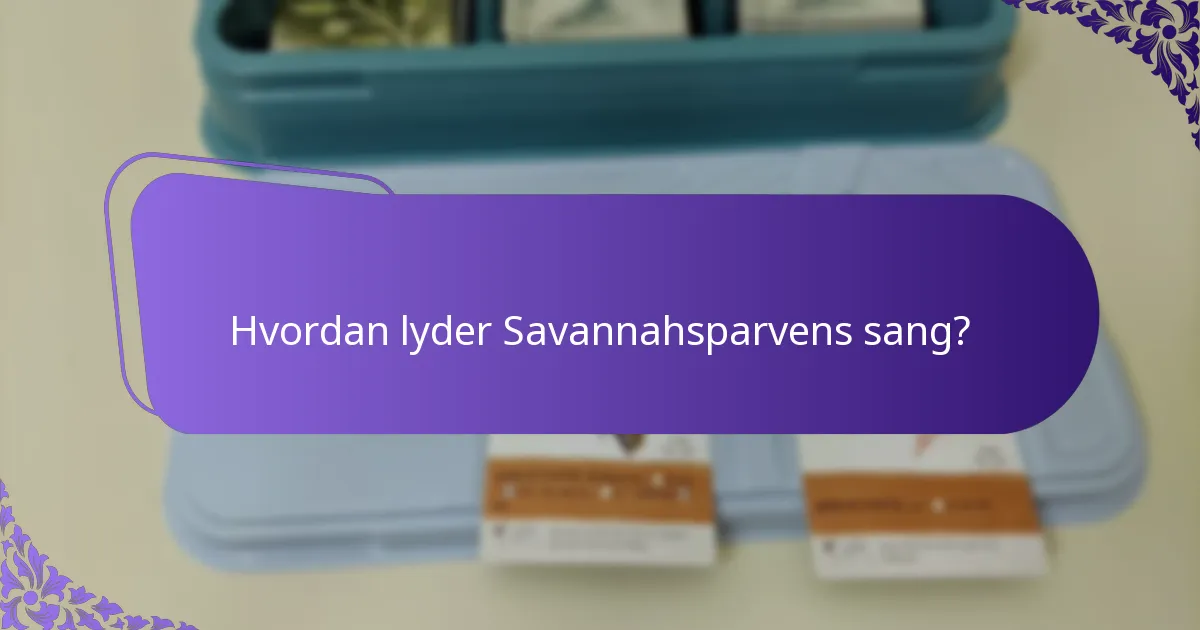 Hvilke trusler står Savannahsparve over for i deres levesteder?